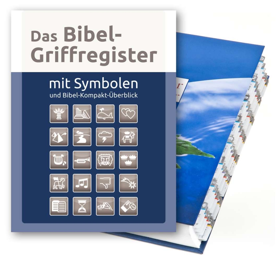 Das Bibelgriffregister mit Symbolen