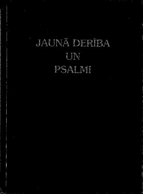 Jauna Deriba Un Psalmi (Lettisch)