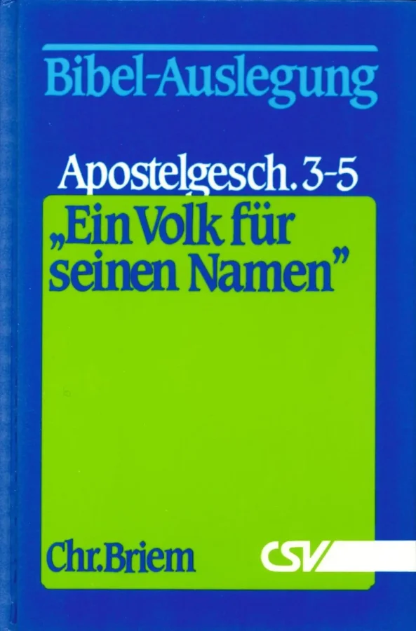 Ein Volk für seinen Namen - Teil 3 (Apg 3-5)