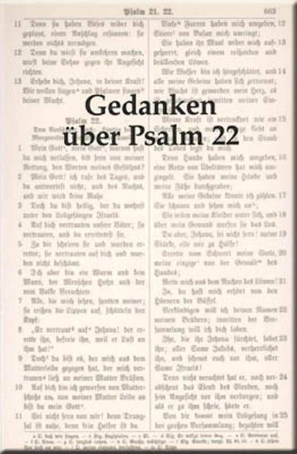 Gedanken über Psalm 22