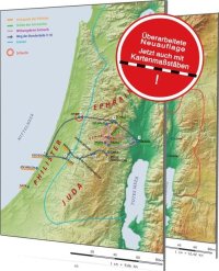 Die historischen und geographischen Karten Israels und angrenzender Gebiete