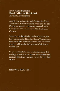 Durch Leiden zur Herrlichkeit - Aus dem Leben Josephs