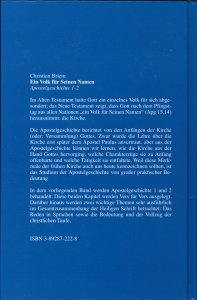 Ein Volk für seinen Namen - Band 1+2 (Apg 1+2)