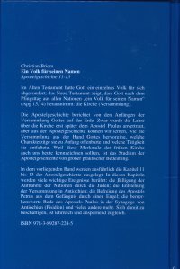 Ein Volk für seinen Namen - Band 6 (Apg 11-13)