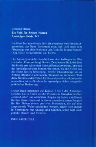 Ein Volk für seinen Namen - Band 3 (Apg 3-5)
