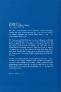 Ein Volk für seinen Namen - Teil 1+2 (Apg 1+2)