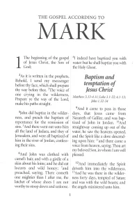 The Gospel according to Mark (KJV)